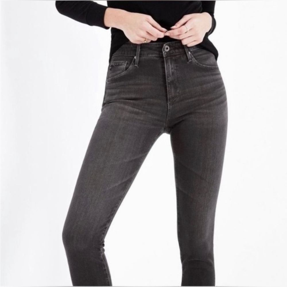 AG Adriano Goldschmied The Farrah Skinny Jeans Gray Size 26 R